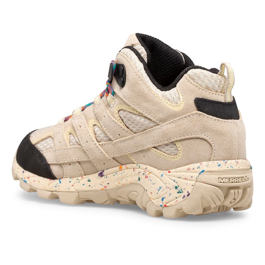 Bottes Merrell Moab 2 Mid Waterproof Beige Enfant | I.O.ILAI